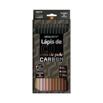 Lápis de cor Carbon Leo&Leo com 12 cores - tons de pele