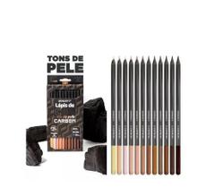 Lápis de cor carbon leo & leo com 12 corses