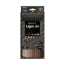 Lápis de Cor Carbon Line 12 Cores Tons de Pele Redondo Leo&Leo