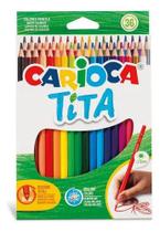 Lápis De Cor Carioca Tita 36 Cores Original Italiano Lápis De Cor Carioca Tita 36 Cores Original Italiano