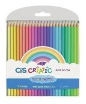 Lápis De Cor Cis Criatic 24 Cores Tons Pastel 600201