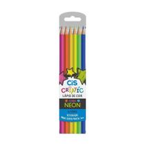 Lápis De Cor Cis Criatic Neon C/6 Cores Sextavado Lápis De Cor Cis Criatic Neon C/6 Cores Sextavado