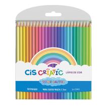 Lápis de Cor Cis Criatic Pastel com 24 Cores