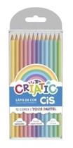 Lápis De Cor Cis Criatic Tons Pastel 12cores Sextavado 3.3mm Lápis De Cor Cis Criatic Tons Pastel 12cores Sextavado 3.3mm
