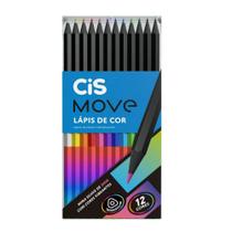 Lápis de Cor CIS Move com 12 Cores