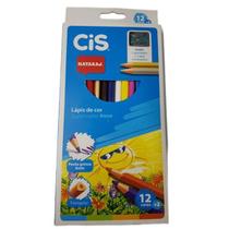Lápis de cor Cis nataraj super color 4mm com 12 cores