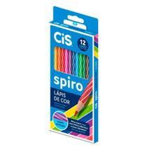 Lápis de Cor CIS Spiro - 12 Cores
