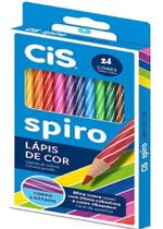 Lápis De Cor CIS Spiro Estojo Com 24 Cores
