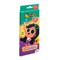 Lápis de Cor clube da Anittinha 12 Cores Molin