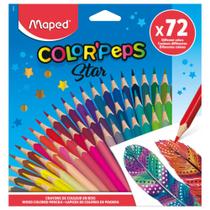 Lapis de cor coleção colorpeps star 72 cores - maped
