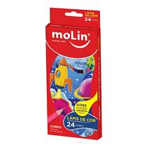 Lápis De Cor Color Dream Molin 24 Cores Sextavado