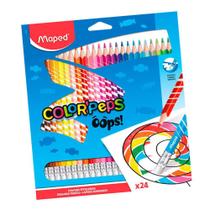 Lápis De Cor Color Peps Apagável 24 Cores - Maped