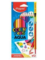 Lápis De Cor Color'Peps Aquarelável c/ 12 Cores + Pincel