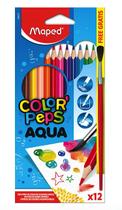Lapis de cor color peps aquarelavel c/ pincel 12 cores