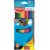 Lapis de cor color peps com 12 - 832023zv - MAPED