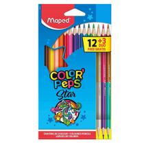 Lápis De Cor Color'Peps com 12 Cores + 3 Lápis Duo Maped