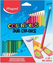 Lápis de Cor Color Peps Duo 24 cores /48 cores maped 6027