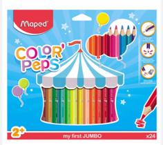 Lápis De Cor Color Peps Jumbo 24 Cores - Maped