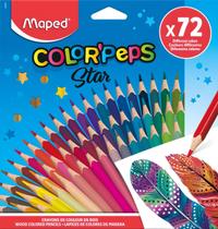 Lápis de cor color peps star maped - caixa com 72 cores Lápis de cor color peps star maped - caixa com 72 cores