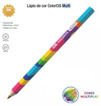 Lápis de Cor Colorcis Multi Cores Múltiplas Tamanho Big Jumbo - CIS