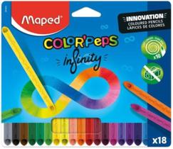 Lápis de Cor ColorPeps Infinity, 18 Cores, Maped Lápis de Cor ColorPeps Infinity, 18 Cores, Maped