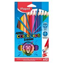 Lápis de Cor ColorPeps Strong Jumbo 12 Cores MAPED