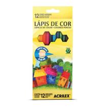 Lápis de Cor com 12 Cores - Acrilex