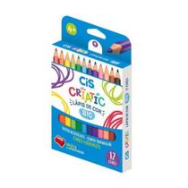 Lapis De Cor Com 12 Cores Cis Criatic Jumbo Lapis De Cor Com 12 Cores Cis Criatic Jumbo