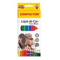 Lápis De Cor Compactor 12 Cores Neo-Pen