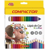 Lápis de cor compactor 24 cores