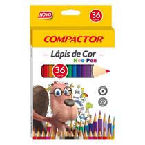 Lápis de cor compactor 36 cores