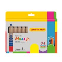 Lápis de Cor Compactor Maxx Jr. 08 Cores