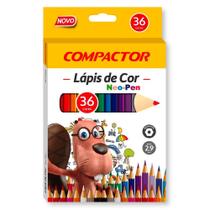 Lápis de Cor Compactor Neo-Pen 36 Cores