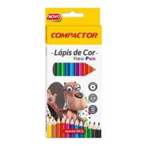 Lápis de Cor Compactor Neon-Pen com 12 Cores 002054000