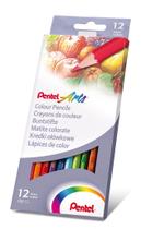 Lápis de cor COMUM 12 Cores - PENTEL Arts