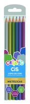 Lapis De Cor Cores Metálicas 6 Cores Cis Criatic Lapis De Cor Cores Metálicas 6 Cores Cis Criatic