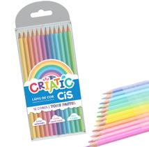 Lapis De Cor Cores Pasteis 12 Cores Cis Criatic