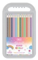 Lapis de cor corpo com glitter 12 cores redondo tilibra