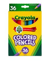 Lápis de cor Crayola 36 quilates Kids Set Arts Crafts 3 anos ou mais Lápis de cor Crayola 36 quilates Kids Set Arts Crafts 3 anos ou mais