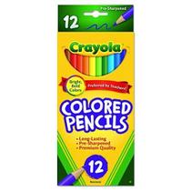 Lápis de cor Crayola 68-4012, pacote de 12 unidades com 8 sortidos