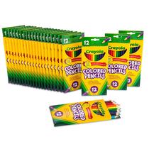 Lápis de cor Crayola Bulk, pacote com 24 unidades para crianças, 12 cores