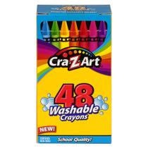 Lápis de cor Crayons Cra-Z-Art, laváveis, clássicos, cores variadas, pacote com 48