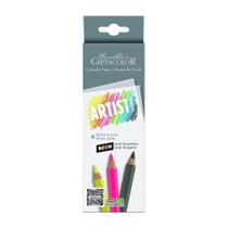 Lápis de Cor Cretacolor Studio Artist Mega Neon & Graphite 6 Cores 284 06 Lápis de Cor Cretacolor Studio Artist Mega Neon & Graphite 6 Cores 284 06