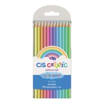 Lápis De Cor Criatic 12 Cores Tons Pastel - Cis