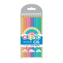 Lápis de Cor Criatic 12 Cores Tons Pastel - Cis