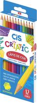 Lápis de Cor Criatic 12 Cores Vibrantes