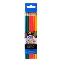 Lápis de Cor Criatic 6 Cores Neon - Cis