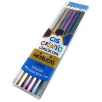 Lápis de Cor Criatic Cores Metálicas CiS - 6 Cores