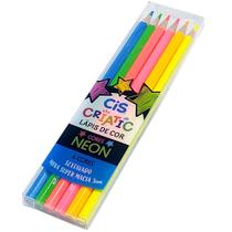 Lápis de Cor Criatic Neon CiS - 6 Cores