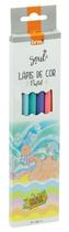 Lapis de Cor de Madeira Pastel 6 Cores BRW Lapis de Cor de Madeira Pastel 6 Cores BRW